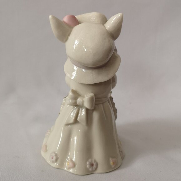 Adorable Vintage Lenox Limited Edition from 2003 Rabbit Basket & Flowers Figure - Picture 3 of 7